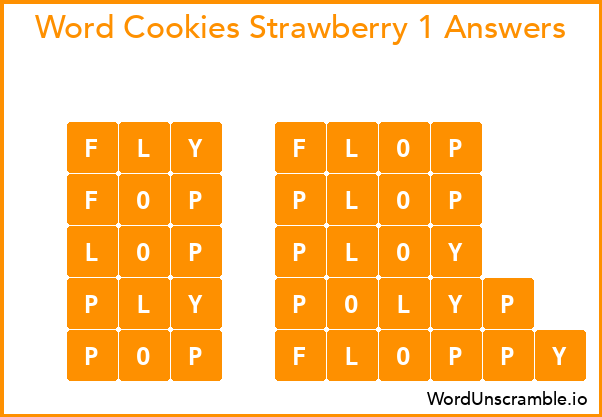 Word Cookies Strawberry 1 Answers